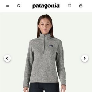 EUC Patagonia 1/4 zip grey Better Sweater